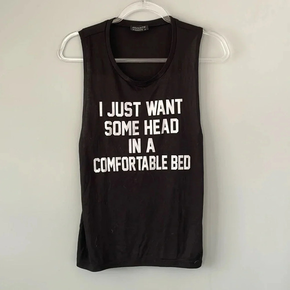 Private Party black Drake  lyric Tank top - Picture 1 of 1